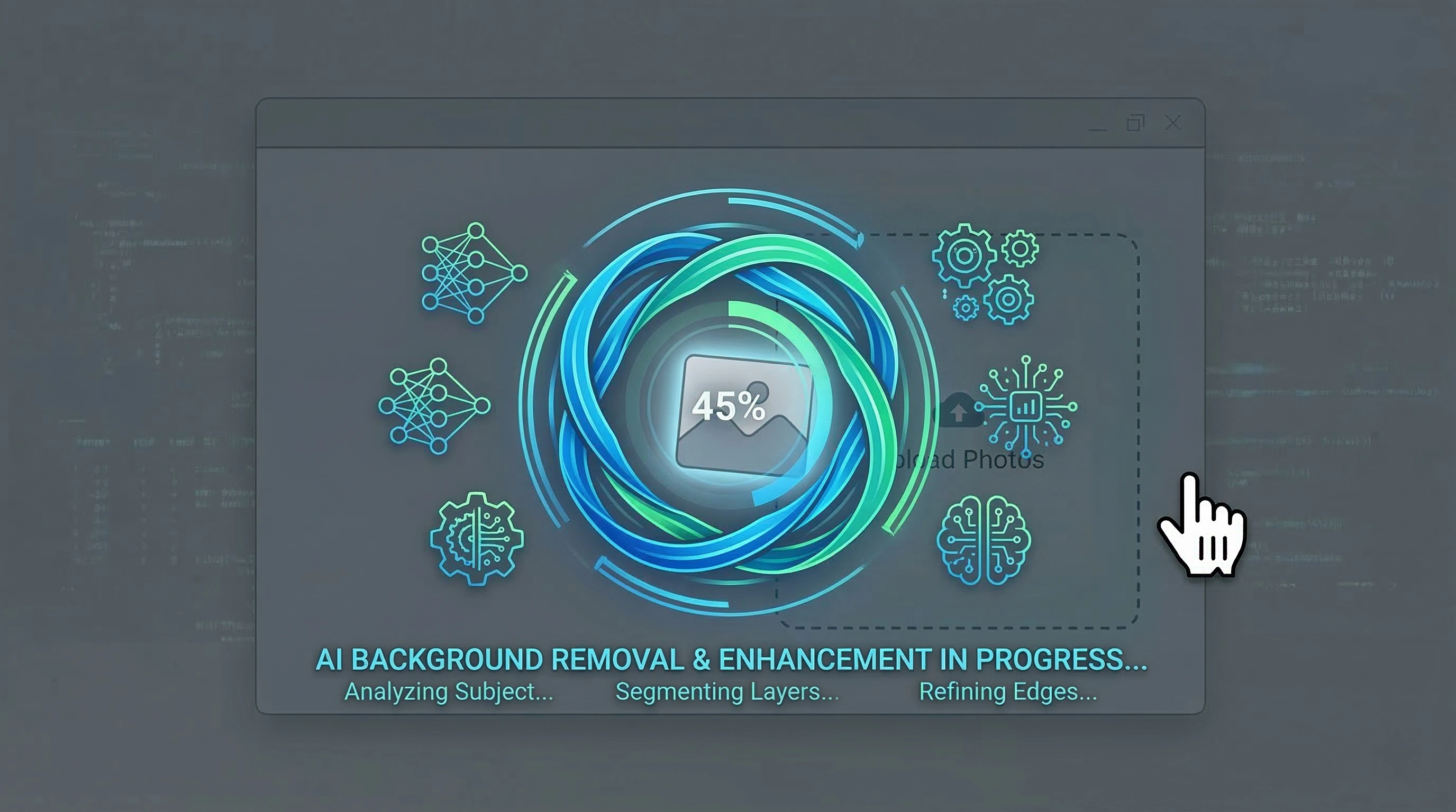 Step 2: AI Processing Background Removal