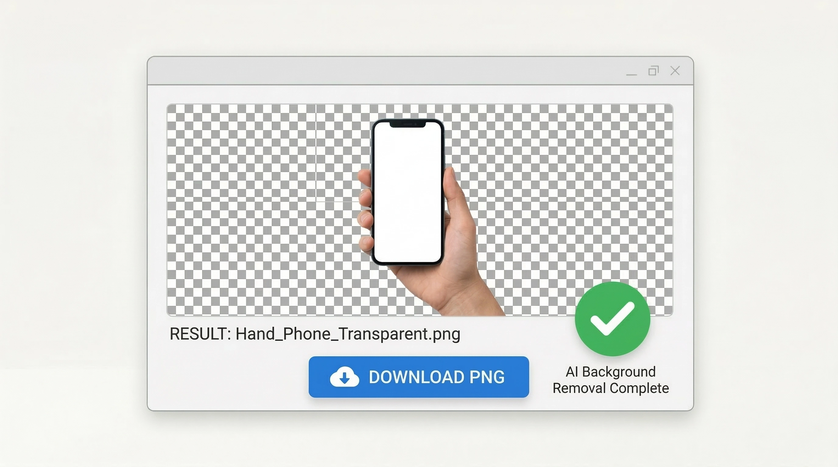 Step 3: Download Transparent PNG